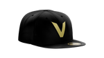 New Era Black V logo Pro Fit Victoria Golden Tide Cap