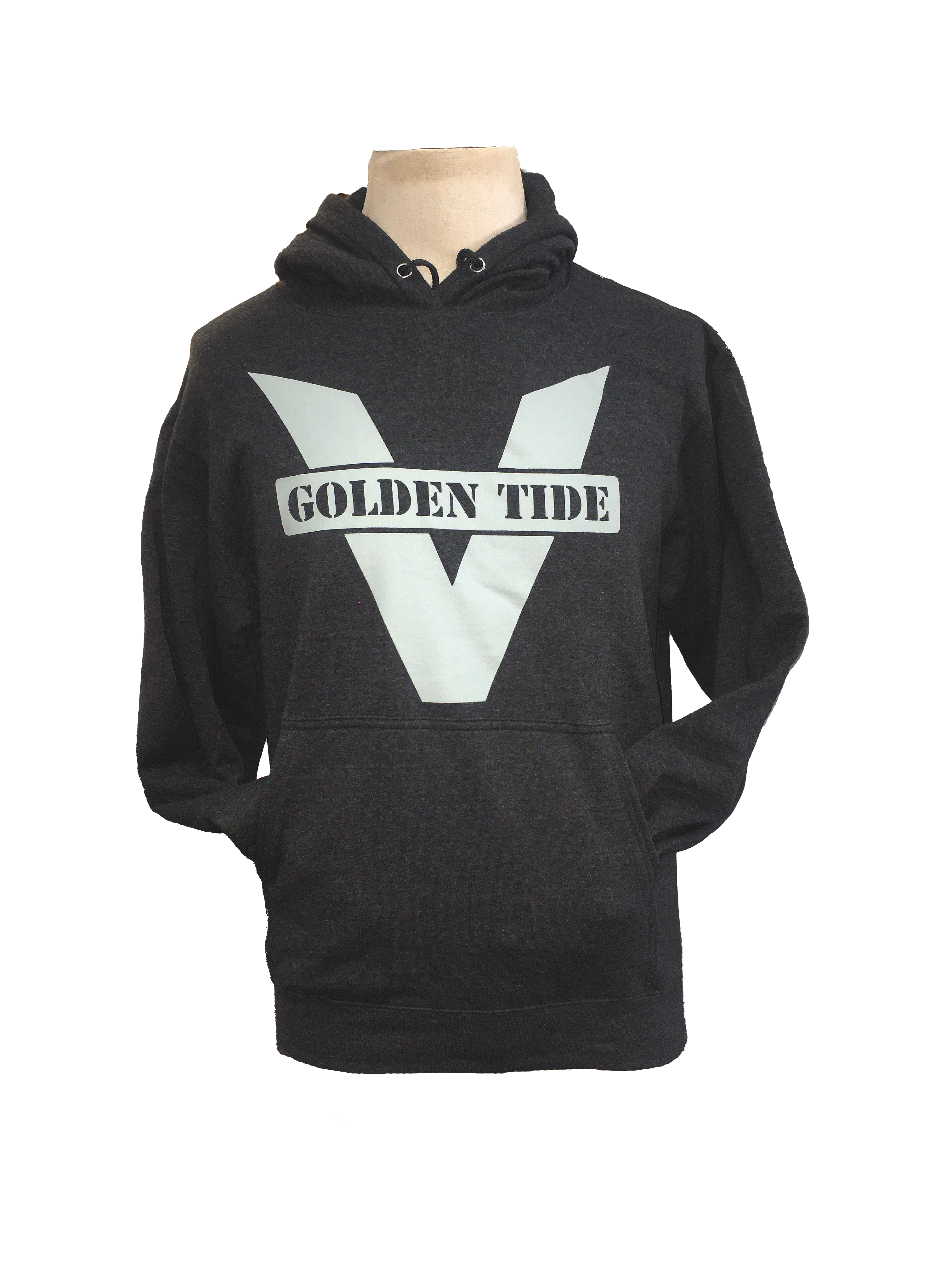 Victoria Golden Tide Player Gear Hoodie - Charcoal with Light Gray Logo