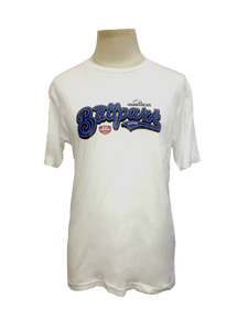 Victoria HarbourCats BALLPARK BLONDE Cotton T-Shirt - WHITE