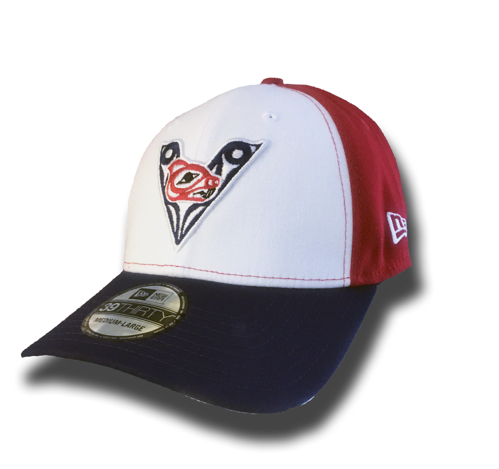 Victoria HarbourCats New Era 3930 Tri-Color First Nations V Logo - FLEX FIT