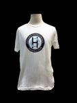 Victoria HarbourCats White Unisex Cotton T-Shirt - Circle HC logos