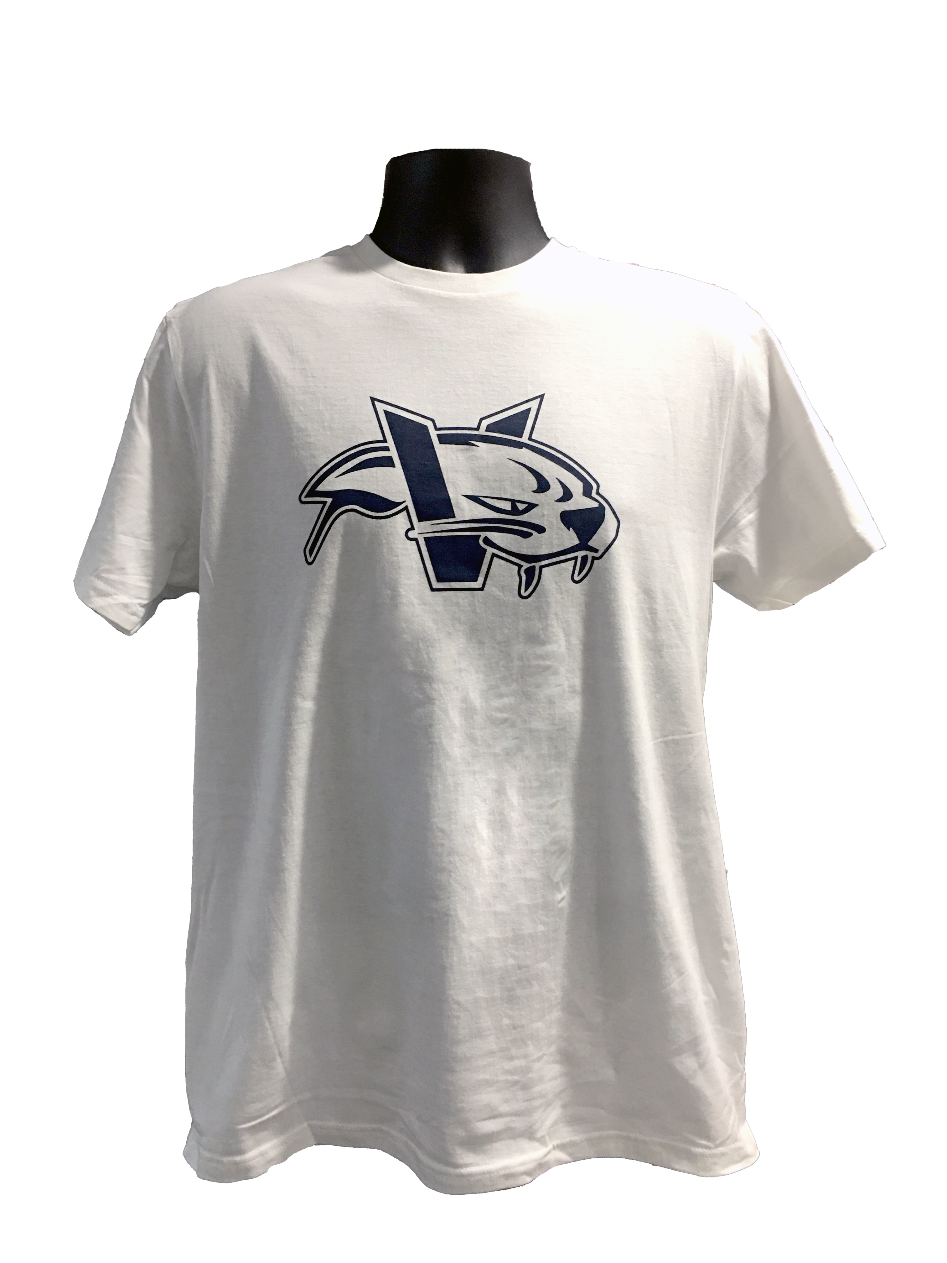Victoria HarbourCats Cotton T-Shirt - WHITE VCAT logo