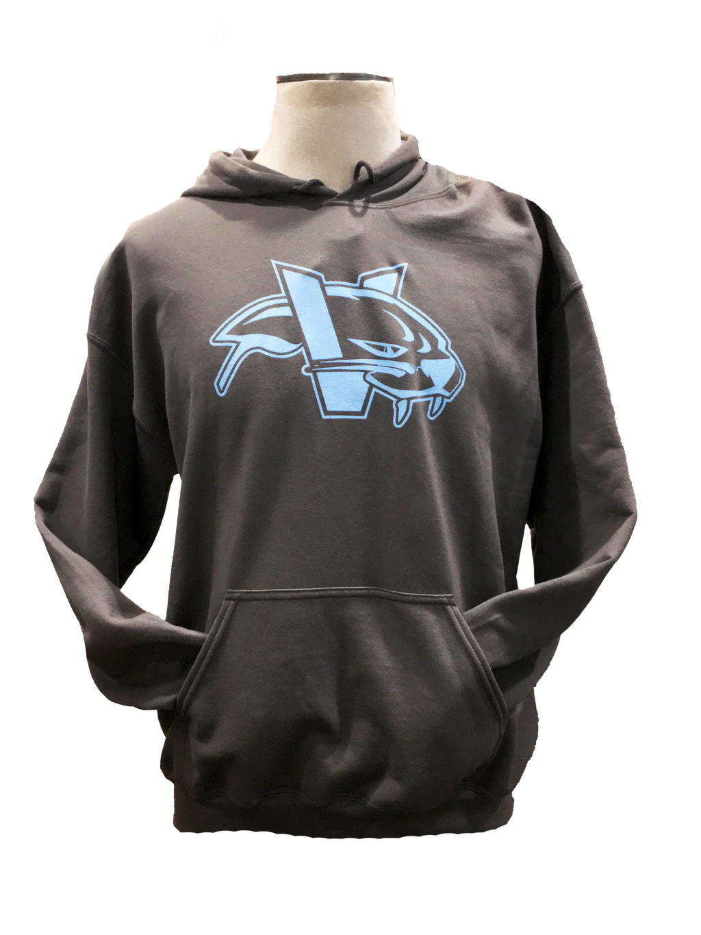 Victoria HarbourCats Gray Hoodie - VCat Logo