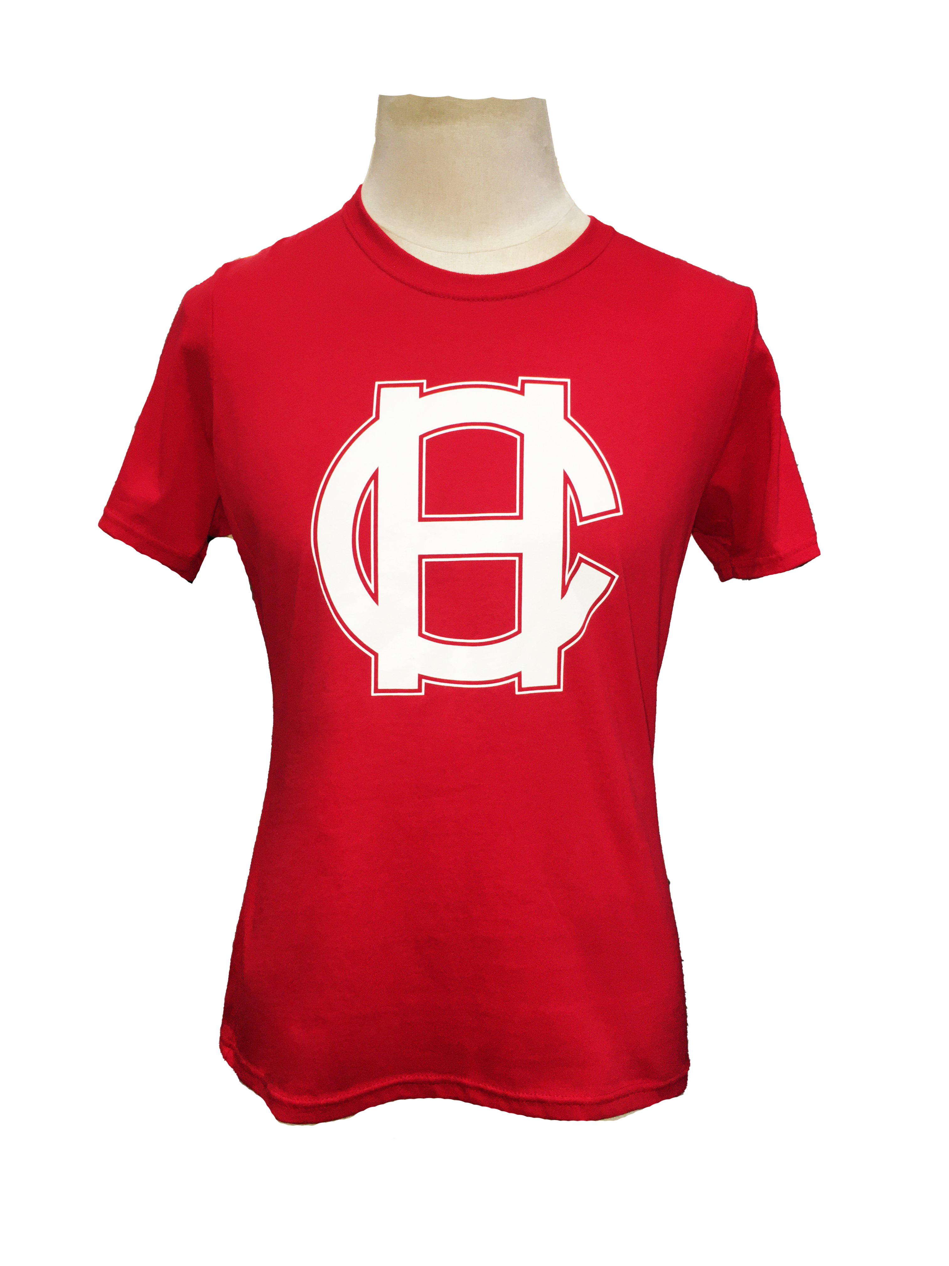 Women's RED "HC" Victoria HarbourCats Cotton T-Shirt