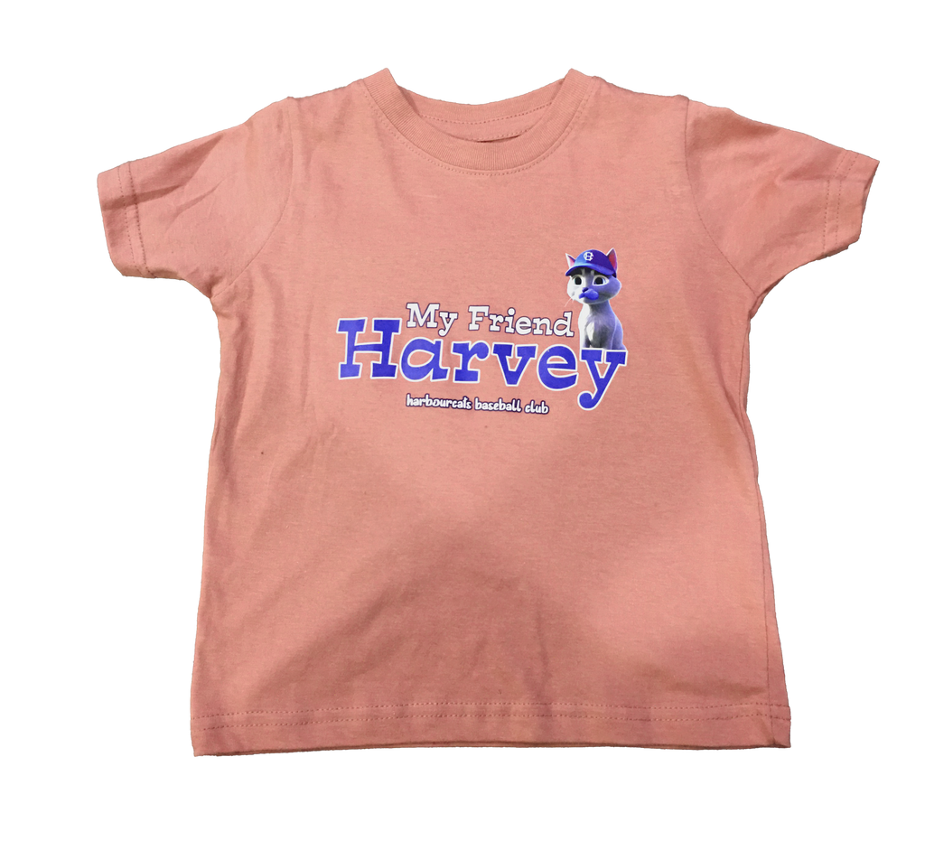 "My Friend Harvey" Youth/Toddler Tee Shirts - Blue and Salmon