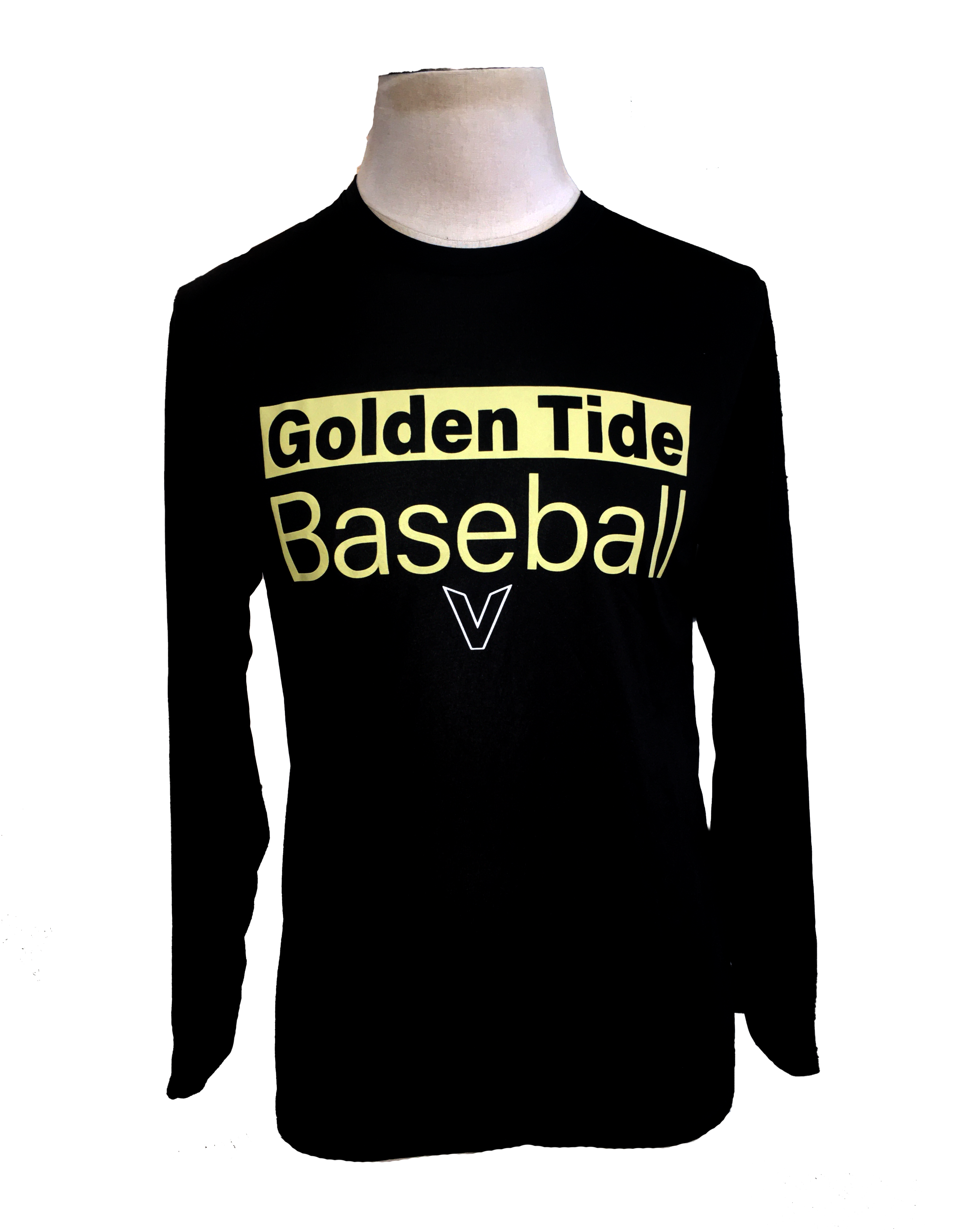 Victoria Golden Tide Black Unisex DRI-FIT Warm-Up T-Shirt - Long Sleeve