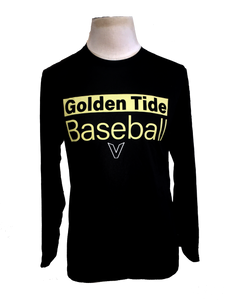 Victoria Golden Tide Black Unisex DRI-FIT Warm-Up T-Shirt - Long Sleeve