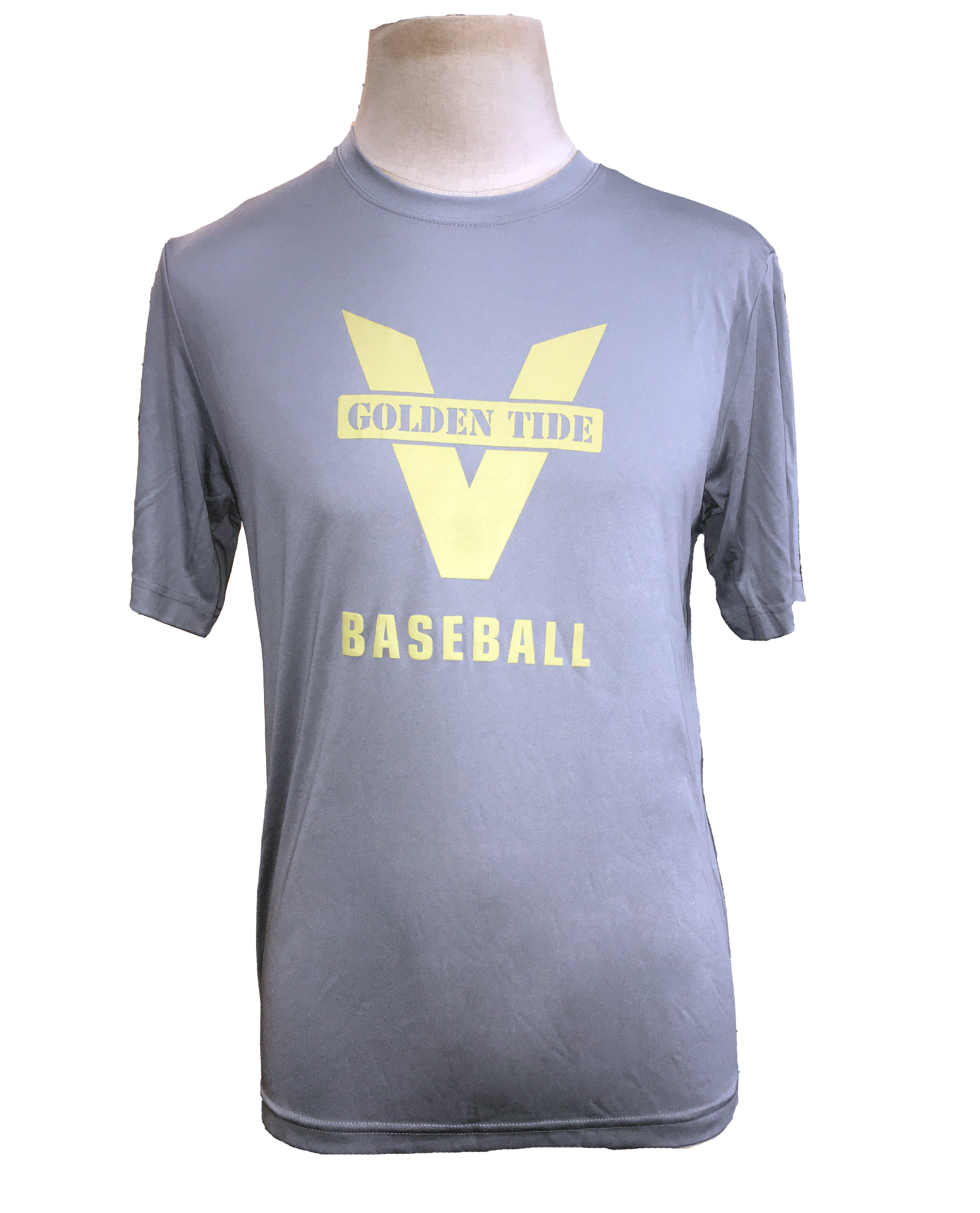 Victoria Golden Tide Player's Gear Light Gray Unisex DRI-FIT T-Shirt - Golden V logo