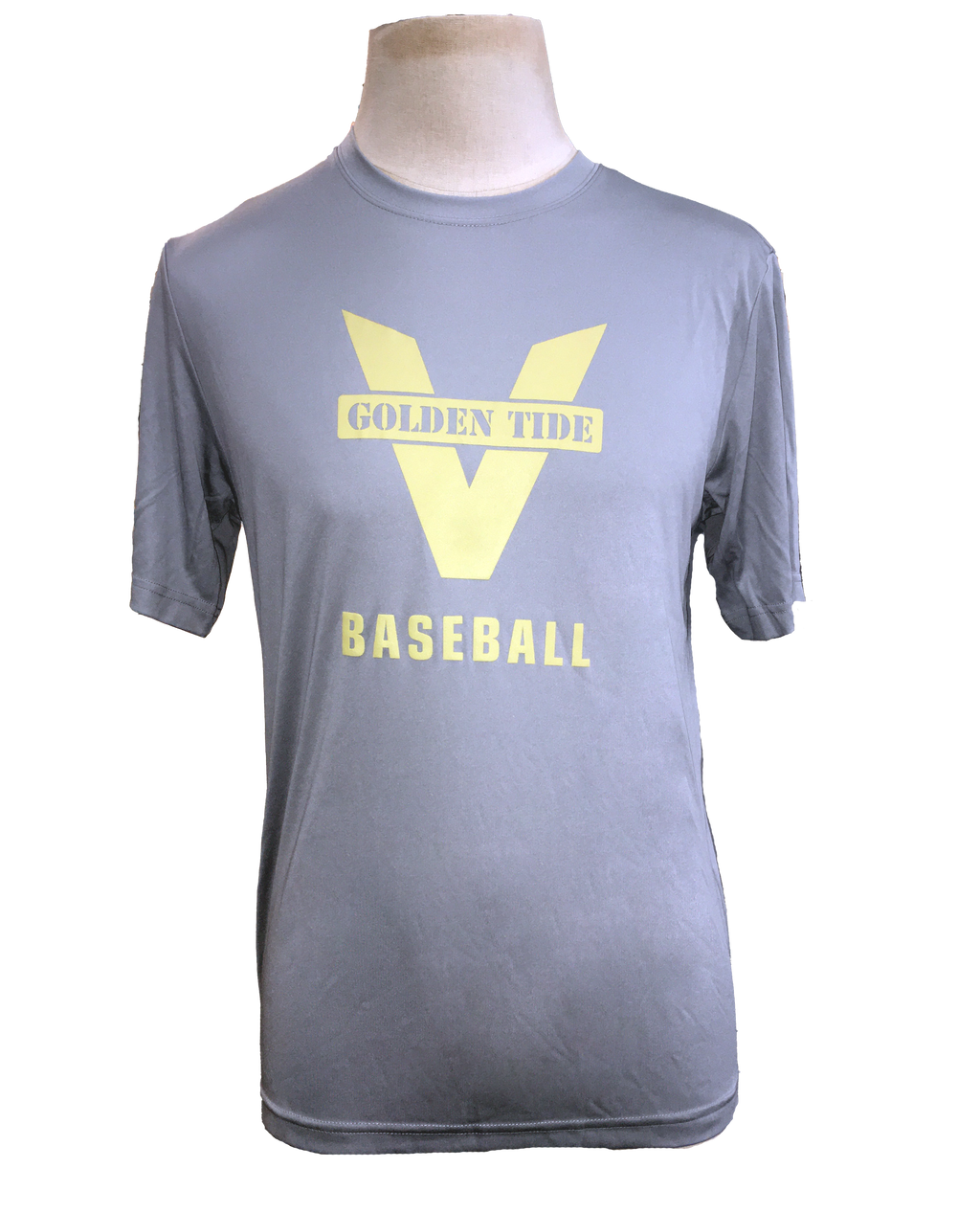 Victoria Golden Tide Player's Gear Light Gray Unisex DRI-FIT T-Shirt - Golden V logo