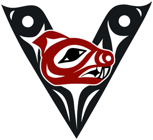 Victoria HarbourCats FIRST NATIONS Design Cotton T-Shirt - WHITE