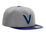 New Era Gray and Navy V logo Pro Fit Victoria HarbourCats Cap