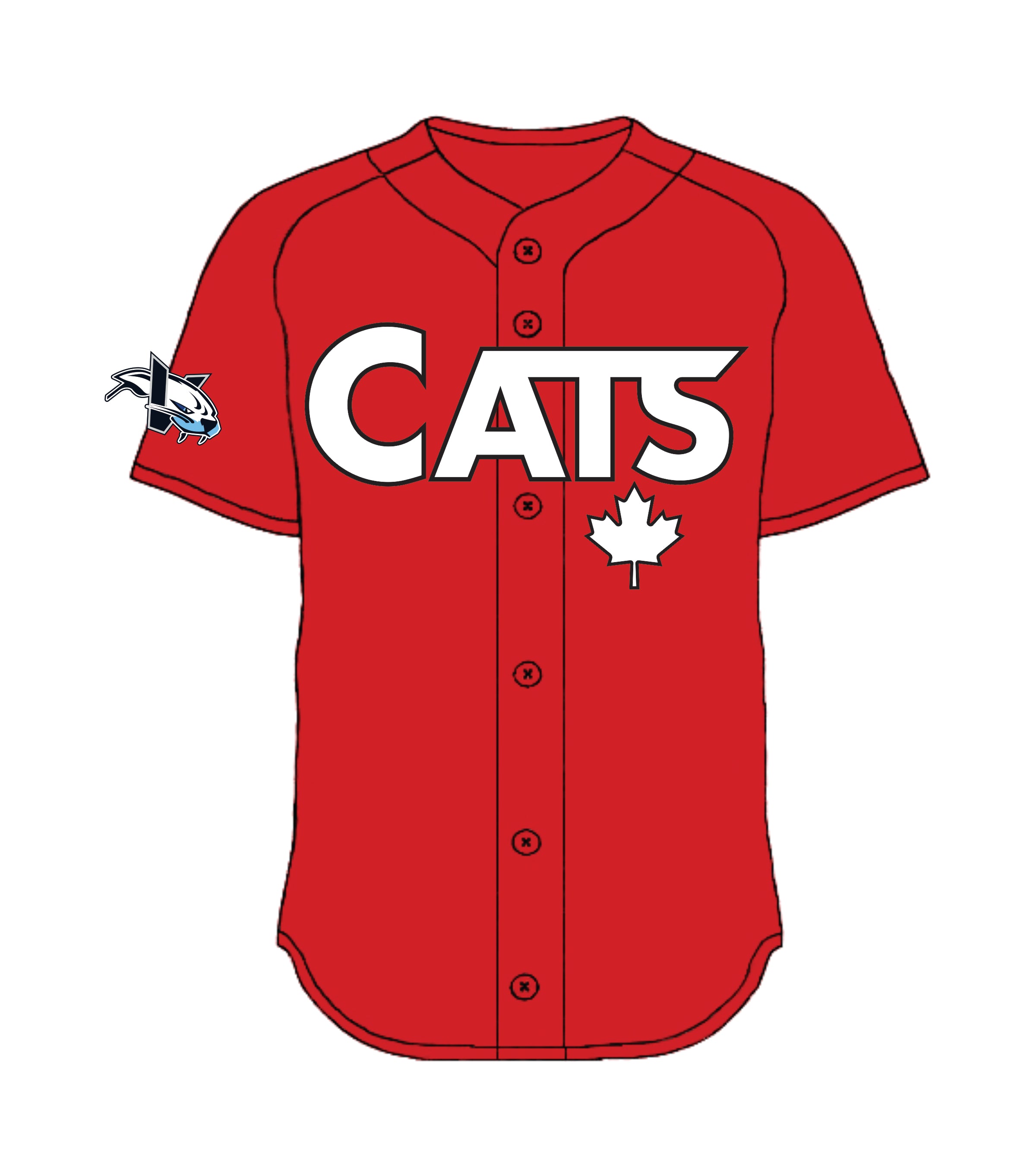 Victoria HarbourCats GAME WORN RED "CATS" JERSEYS